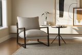 Lagon Fabric & Wood Accent Chair