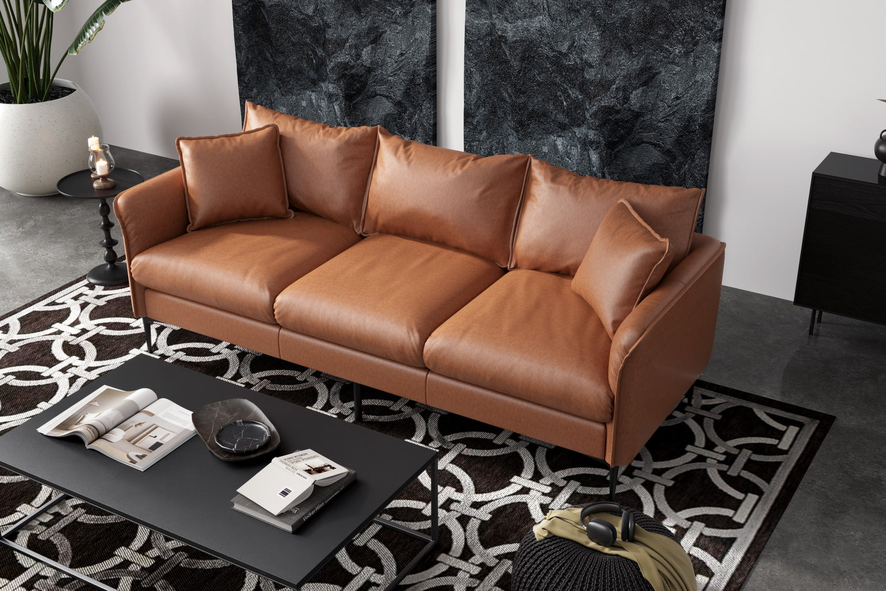 Jasper Leather Sofa