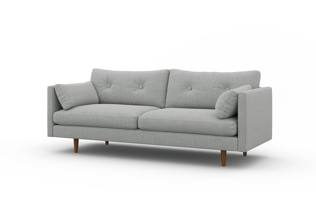 Valencia Riga Modern Fabric Sofa, Grey
