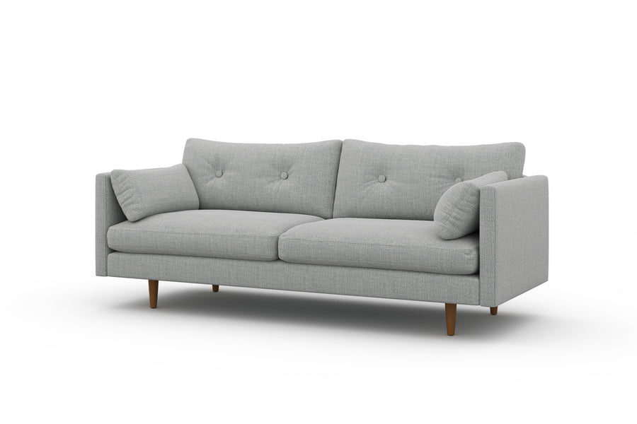 Valencia Riga Modern Fabric Sofa, Grey