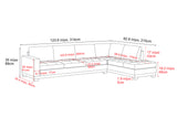 Aine Leather Corner Sectional Sofa