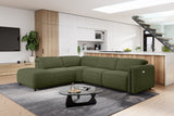 Octavia Fabric Reclining Corner Sectional Cloud Sofa