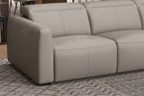 Carmen Leather Dual Recliner Corner Sectional