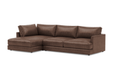 Serena Leather Sectional Sofa
