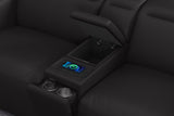 Carmen Leather Dual Recliner Sofa with Console