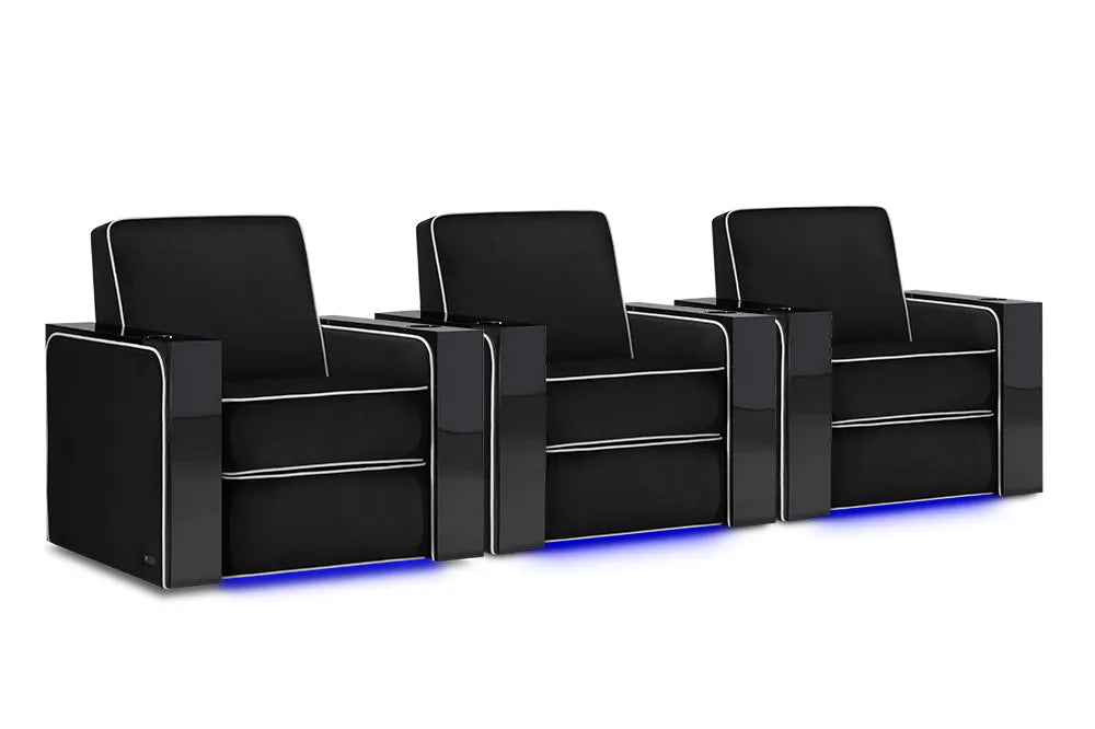 Valencia D-BOX Habtic+ Leather Home Theater Seating Naples Elegance