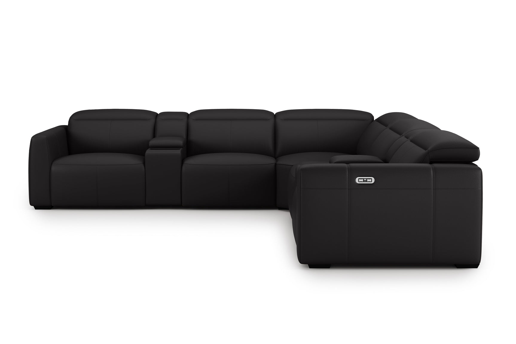 Carmen Leather Dual Recliner Corner Sectional