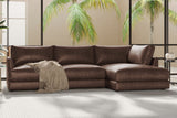 Serena Leather Sectional Sofa