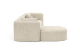 Jordyn Velvet Fabric Sectional Sofa