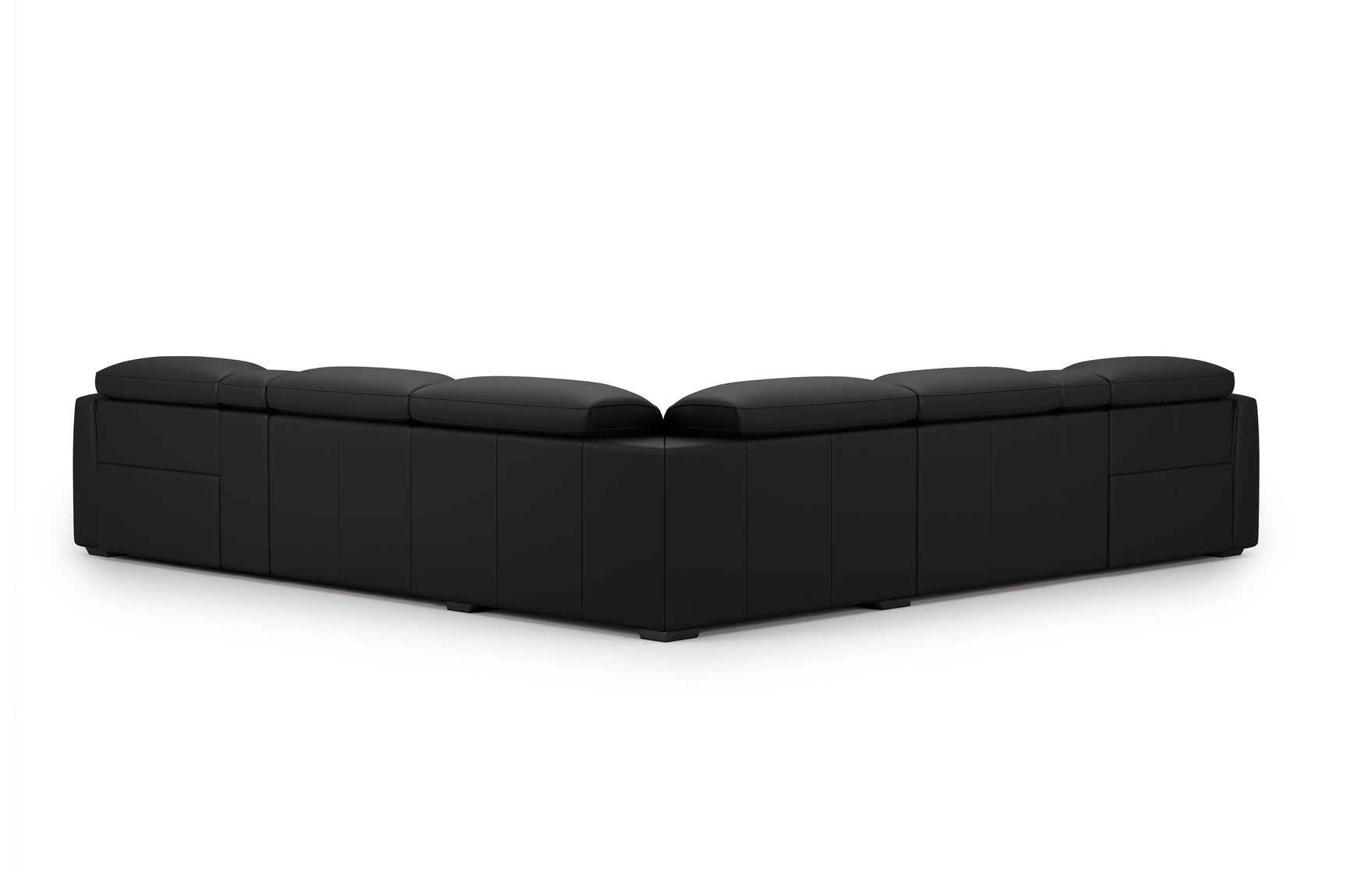 Carmen Leather Dual Recliner Corner Sectional