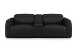 Carmen Leather Dual Recliner Sofa with Console