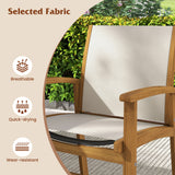 9 Pieces Outdoor Acacia Wood Patio Dining Set for 6-8