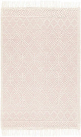 Ramsbury Soft Pink Wool Rug - Clearance