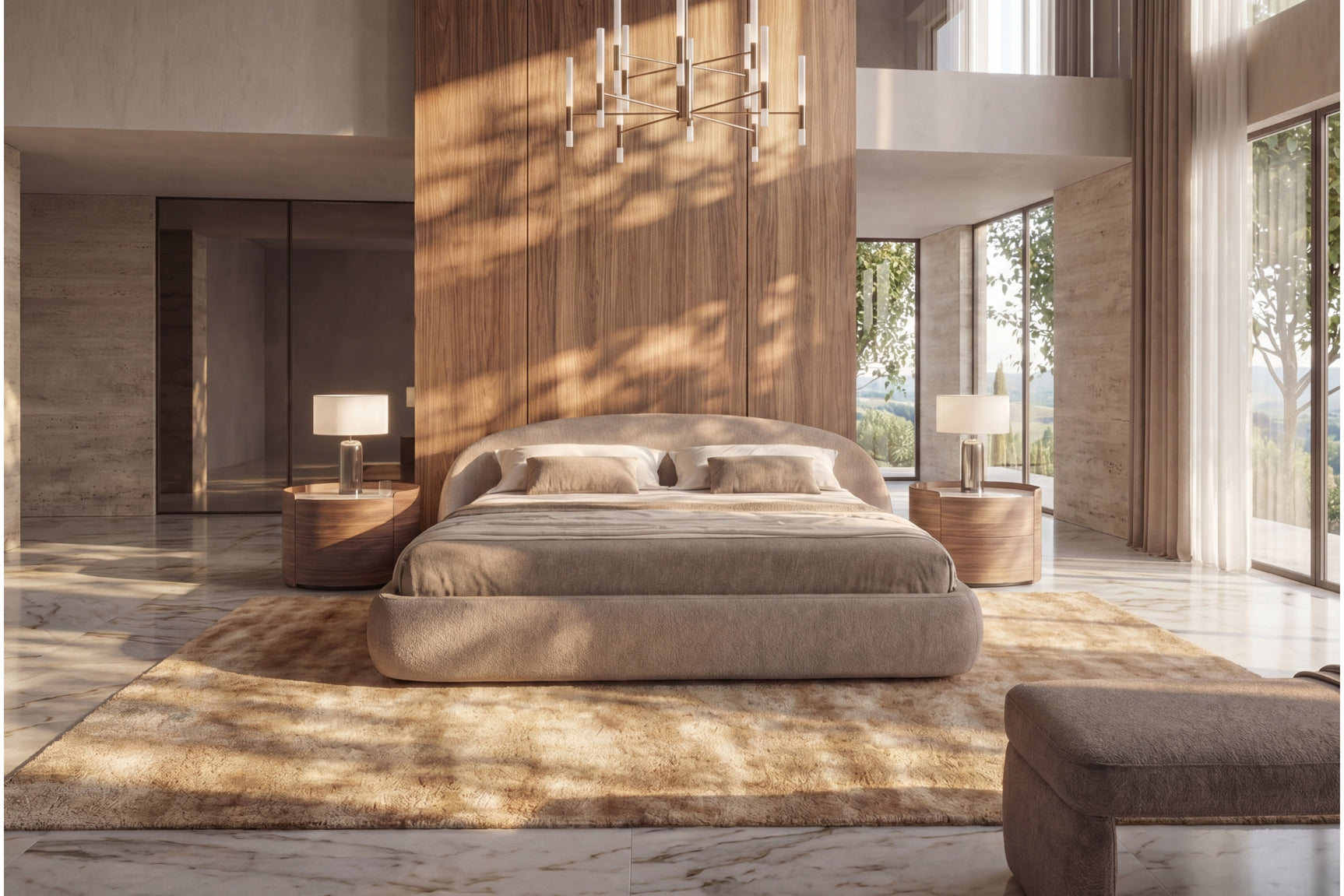 Abracci Fabric Upholstered Bed Frame