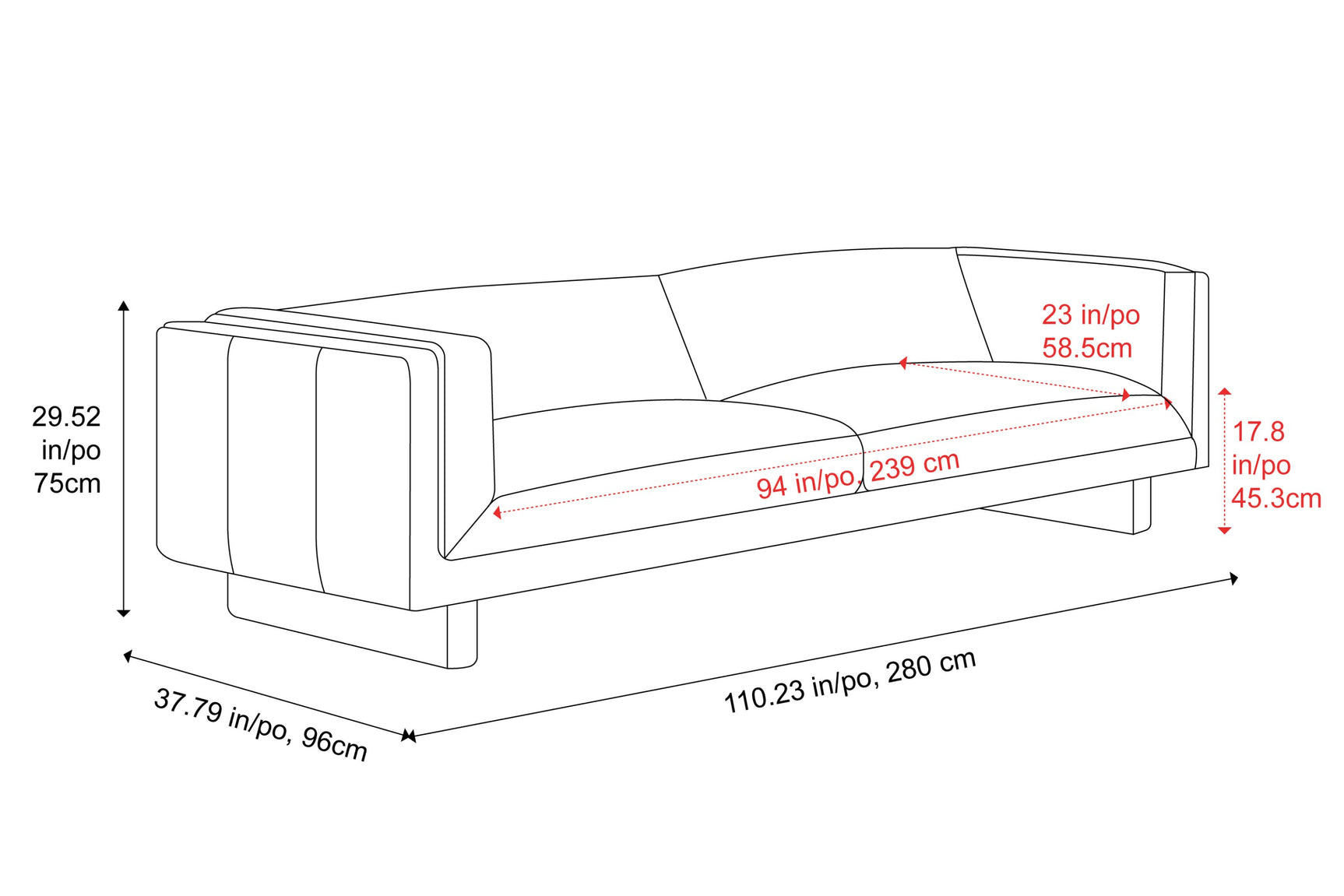 Alaina Leather Sofa