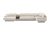 Alessandro Italian Nappa Leather Modular Sectional Sofa with Chaise
