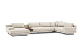 Alessandro Italian Nappa Leather Modular Sectional Sofa with Chaise