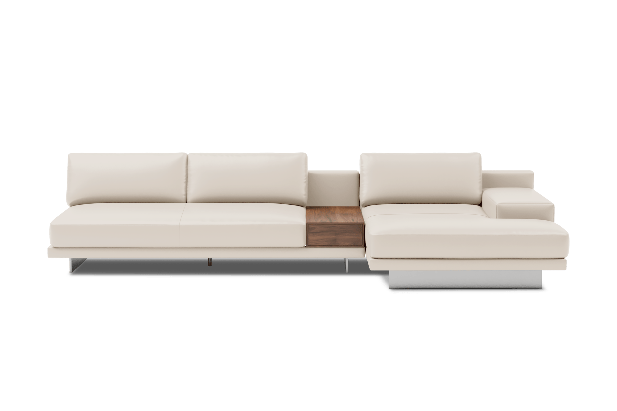 Alessandro Italian Nappa Leather Modular Sectional Sofa with Chaise