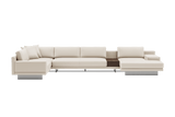 Alessandro Italian Nappa Leather Modular Sectional Sofa with Chaise