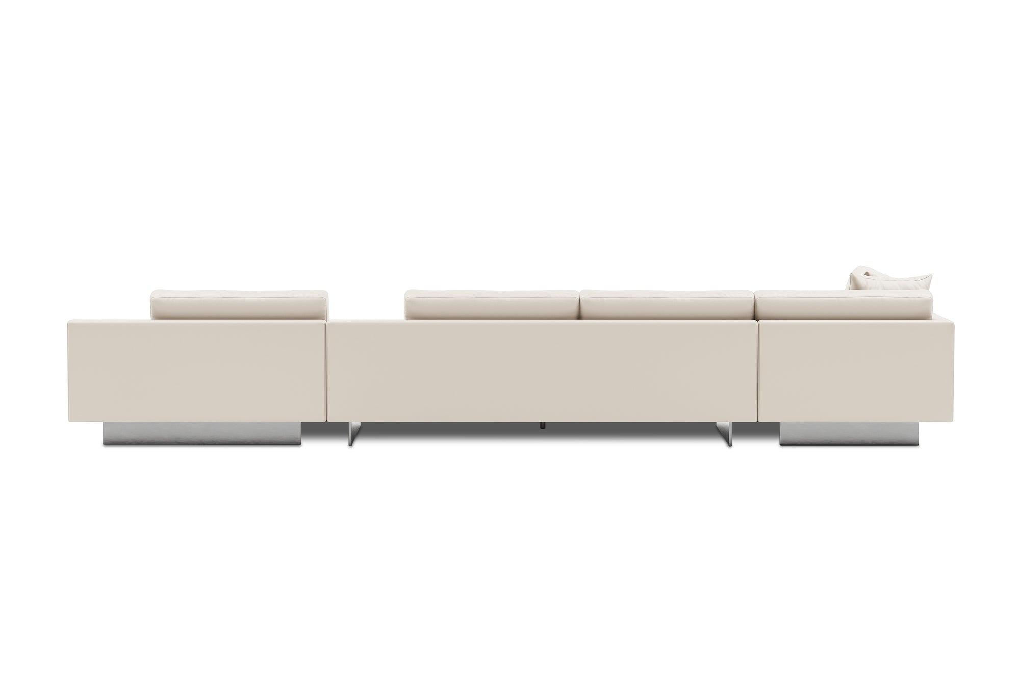 Alessandro Italian Nappa Leather Modular Sectional Sofa with Chaise