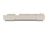 Alessandro Italian Nappa Leather Modular Sectional Sofa with Chaise