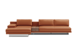 Alessandro Italian Nappa Leather Modular Sectional Sofa with Chaise