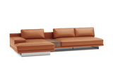Alessandro Italian Nappa Leather Modular Sectional Sofa with Chaise