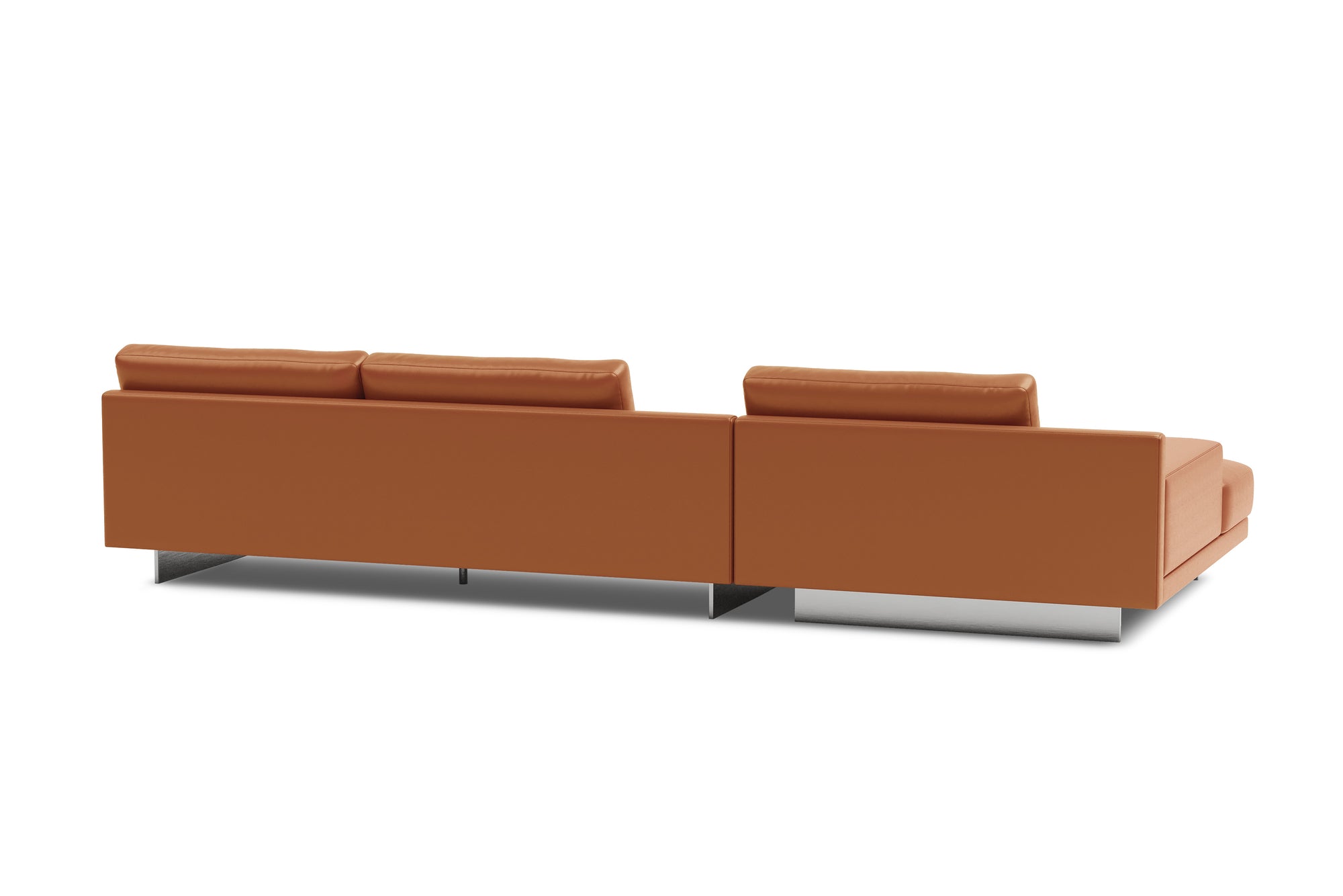Alessandro Italian Nappa Leather Modular Sectional Sofa with Chaise