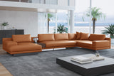 Alessandro Italian Nappa Leather Modular Sectional Sofa with Chaise