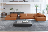 Alessandro Italian Nappa Leather Modular Sectional Sofa with Chaise