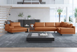 Alessandro Italian Nappa Leather Modular Sectional Sofa with Chaise