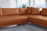 Alessandro Italian Nappa Leather Modular Sectional Sofa with Chaise
