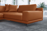 Alessandro Italian Nappa Leather Modular Sectional Sofa with Chaise