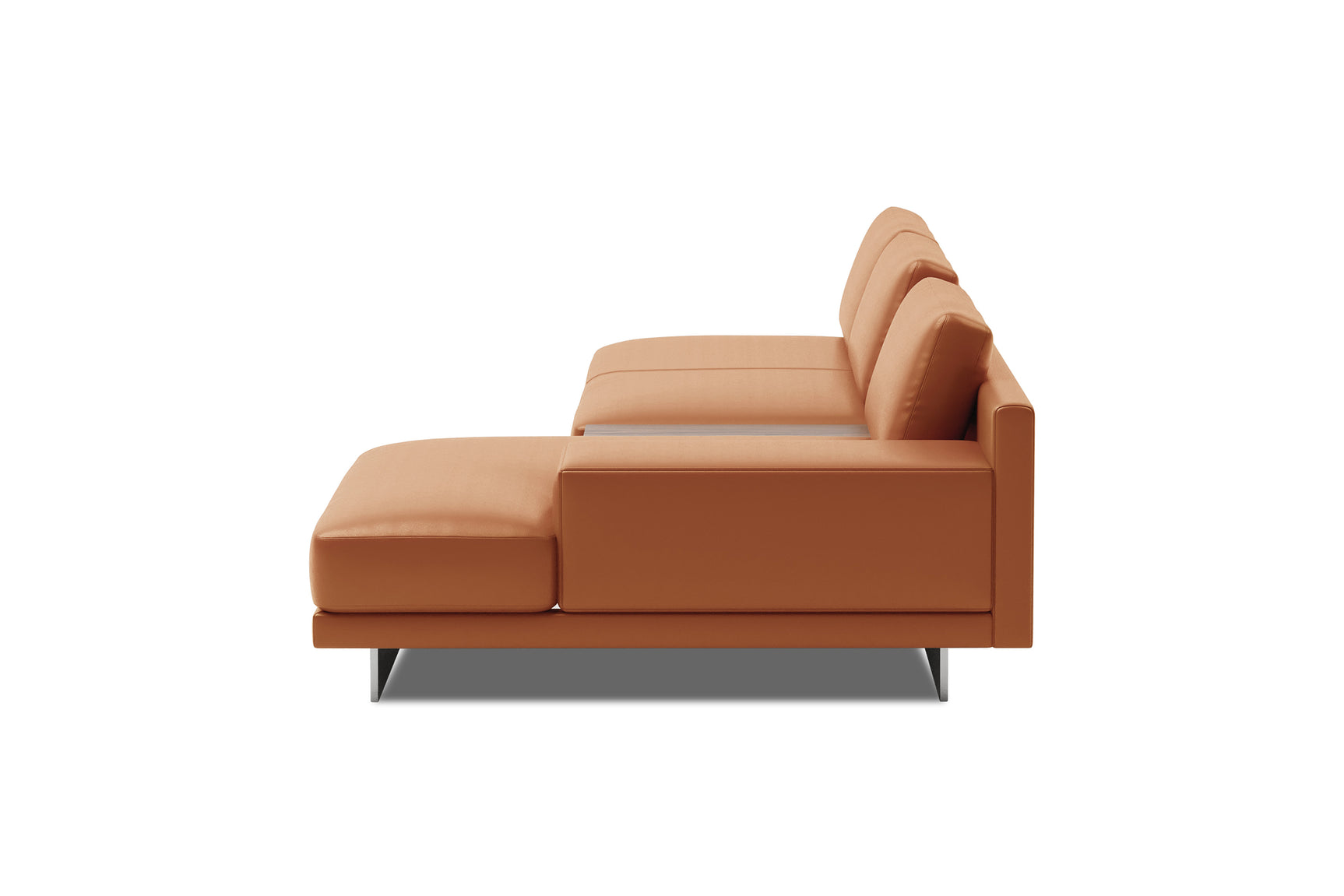 Alessandro Italian Nappa Leather Modular Sectional Sofa with Chaise