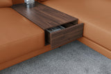Alessandro Italian Nappa Leather Modular Sectional Sofa with Chaise