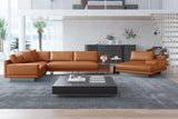 Alessandro Italian Nappa Leather Modular Sectional Sofa with Chaise