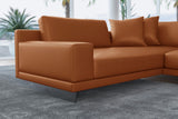 Alessandro Italian Nappa Leather Modular Sectional Sofa with Chaise