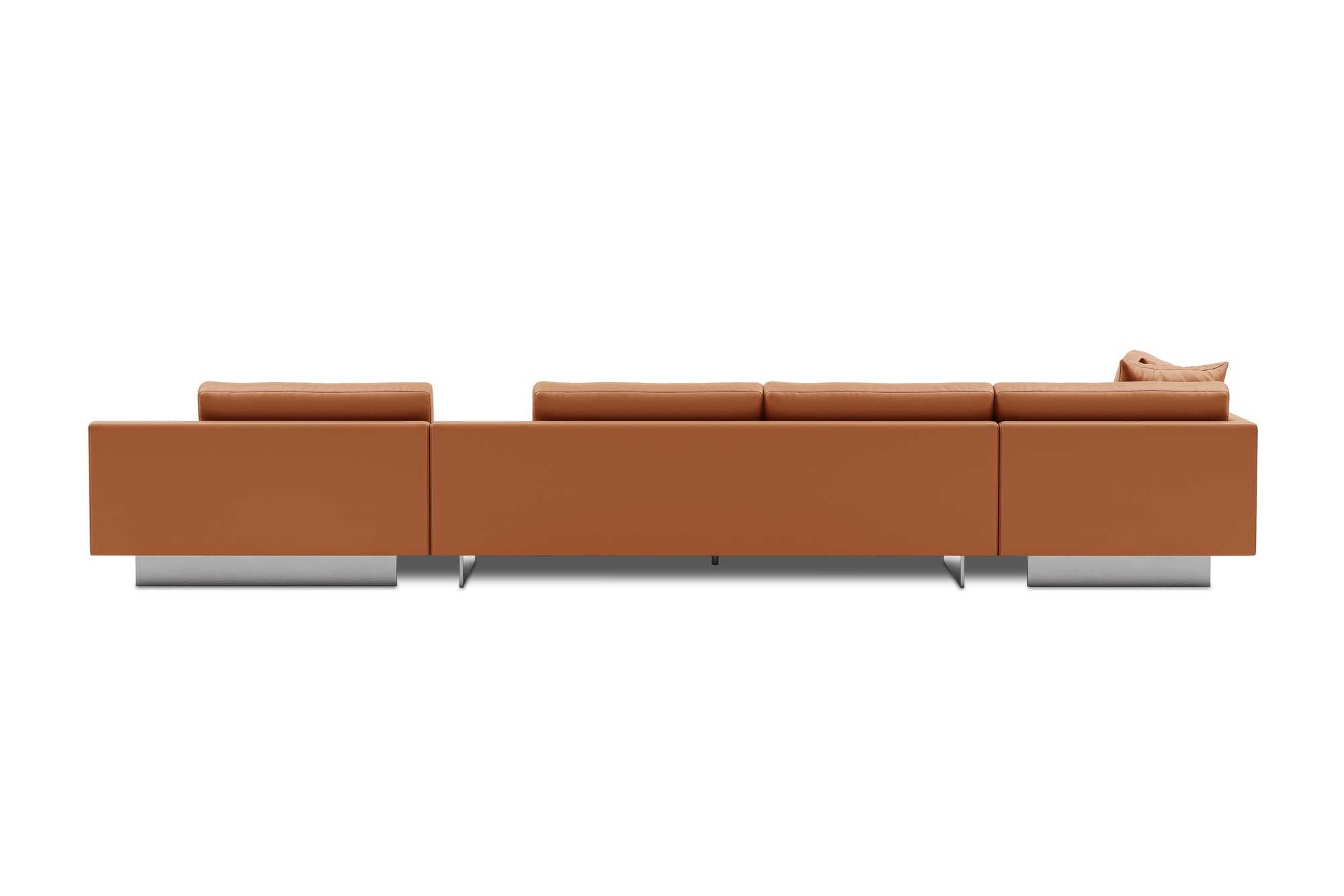 Alessandro Italian Nappa Leather Modular Sectional Sofa with Chaise