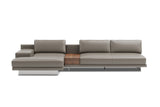 Alessandro Italian Nappa Leather Modular Sectional Sofa with Chaise