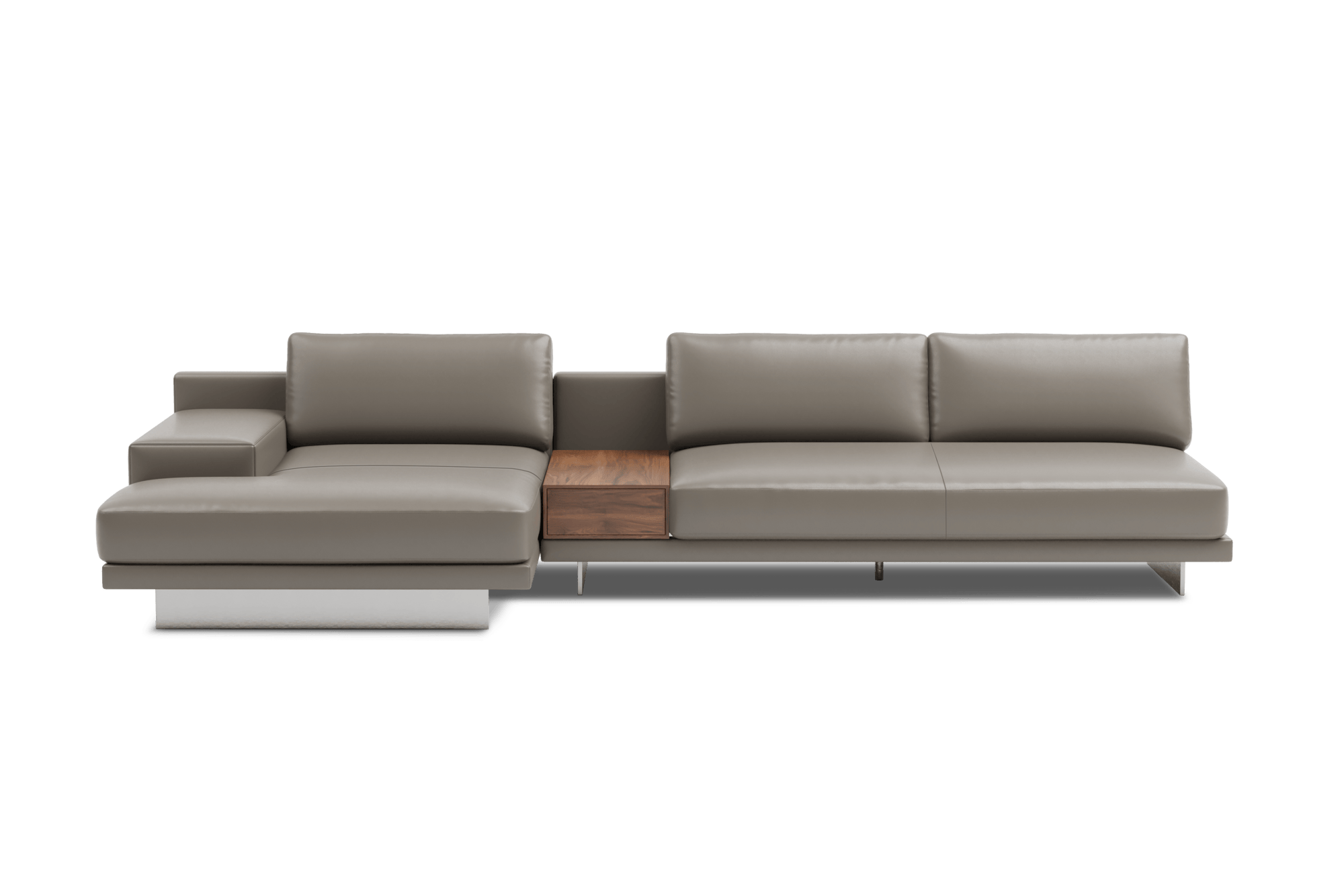 Alessandro Italian Nappa Leather Modular Sectional Sofa with Chaise