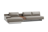 Alessandro Italian Nappa Leather Modular Sectional Sofa with Chaise