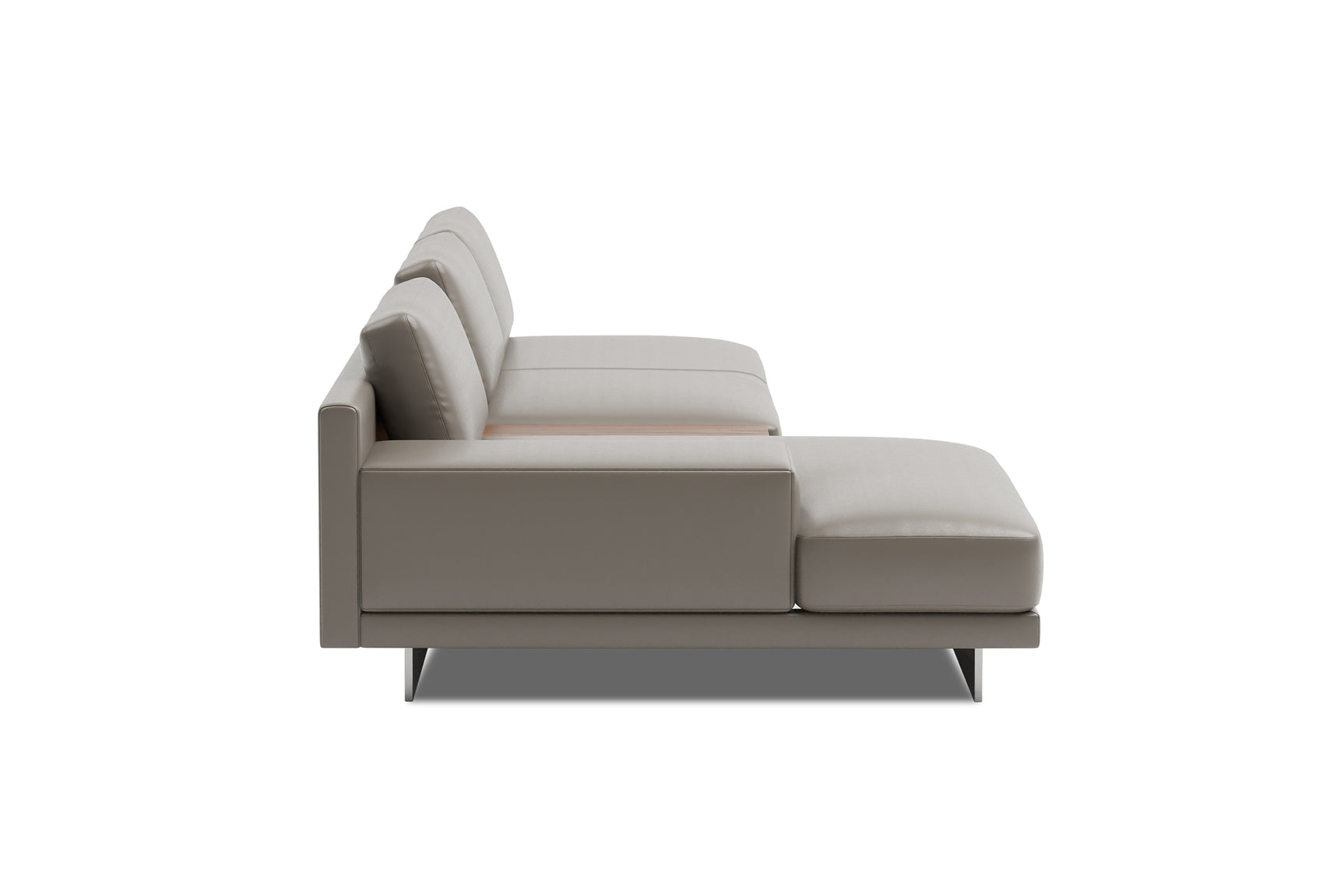 Alessandro Italian Nappa Leather Modular Sectional Sofa with Chaise