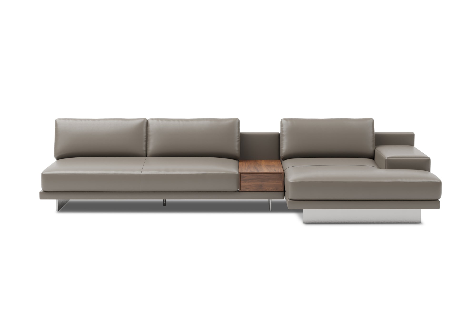 Alessandro Italian Nappa Leather Modular Sectional Sofa with Chaise