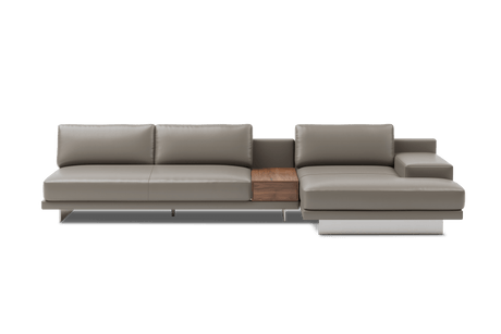 Alessandro Italian Nappa Leather Modular Sectional Sofa with Chaise