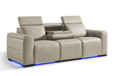 Arlington Immersive Audio Leather Dual Recliner Sofa with Heat & Massage