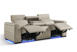 Arlington Immersive Audio Leather Dual Recliner Sofa with Heat & Massage