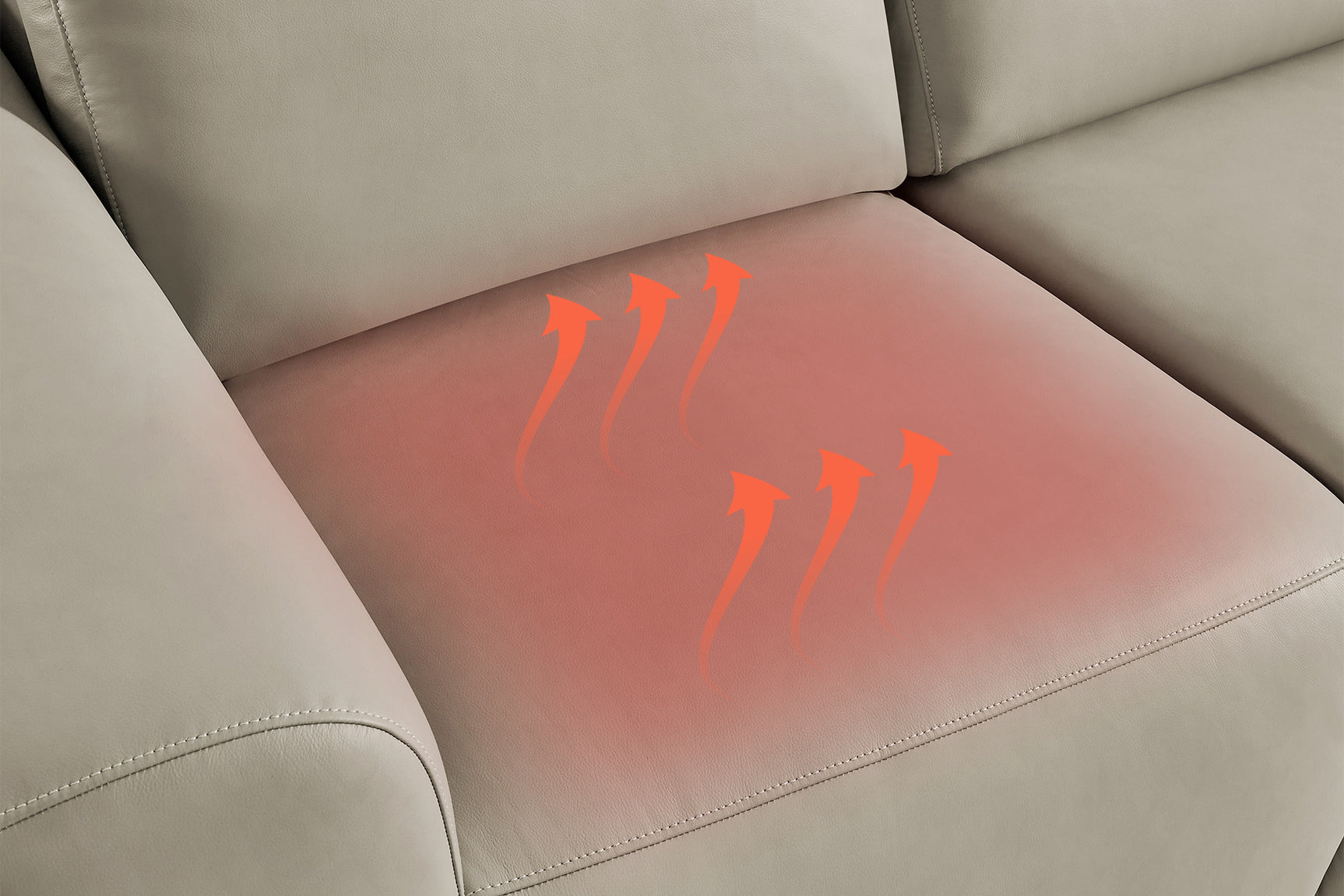 Arlington Immersive Audio Leather Dual Recliner Sofa with Heat & Massage