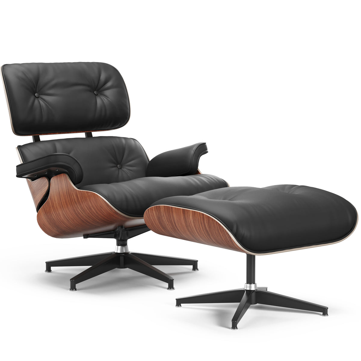 Armoni Leather Chair & Ottoman