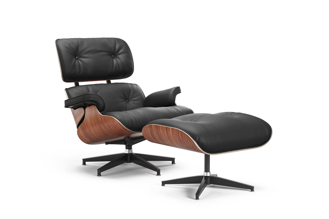 DUP Armoni Leather Chair & Ottoman