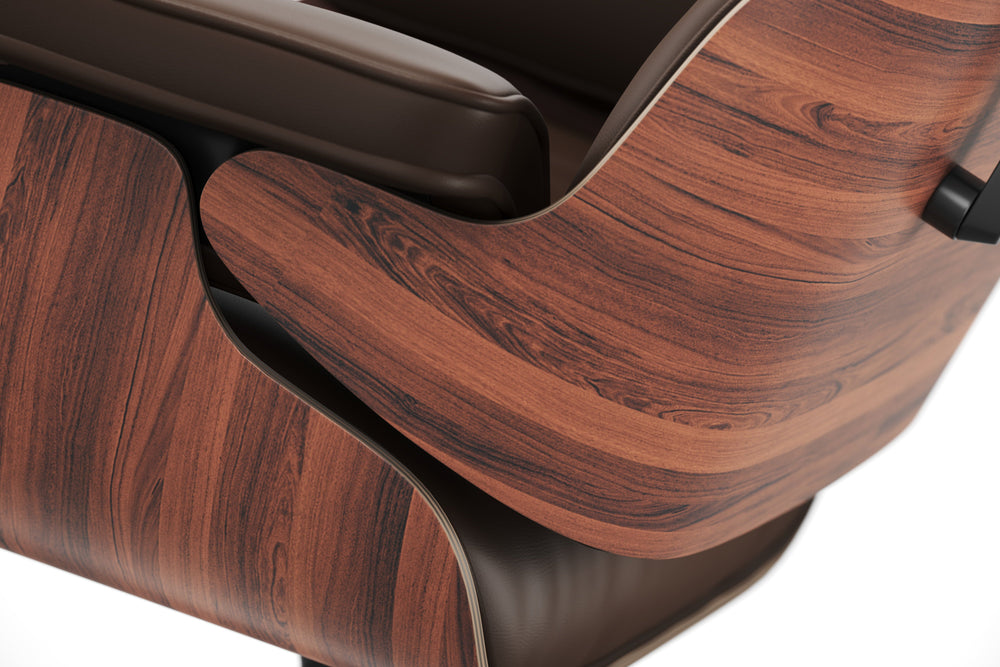 DUP Armoni Leather Chair & Ottoman